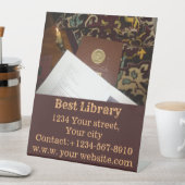 Bücher des letzten Jahrhunderts Sockelschild (In Situ)