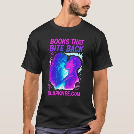Bücher, die den T - Shirt beißen (Vorderseite)