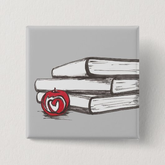 Bücher + Ein Button | Apples | kundengerecht (Vorderseite)