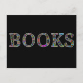 Bücher: ein Design für Buchliebhaber Postkarte (Vorderseite)
