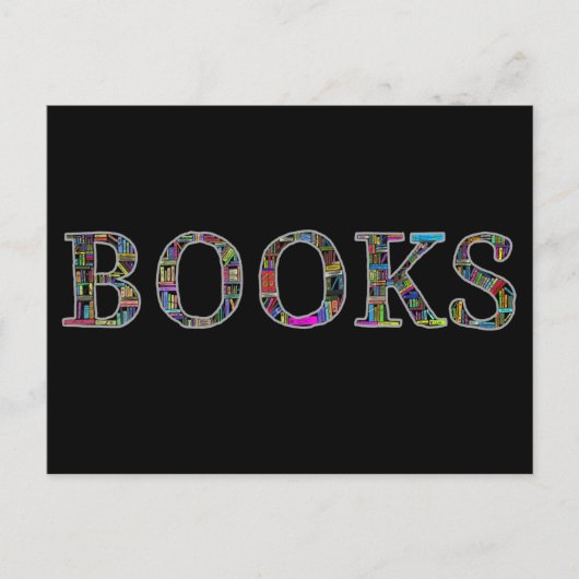 Bücher: ein Design für Buchliebhaber Postkarte (Vorderseite)