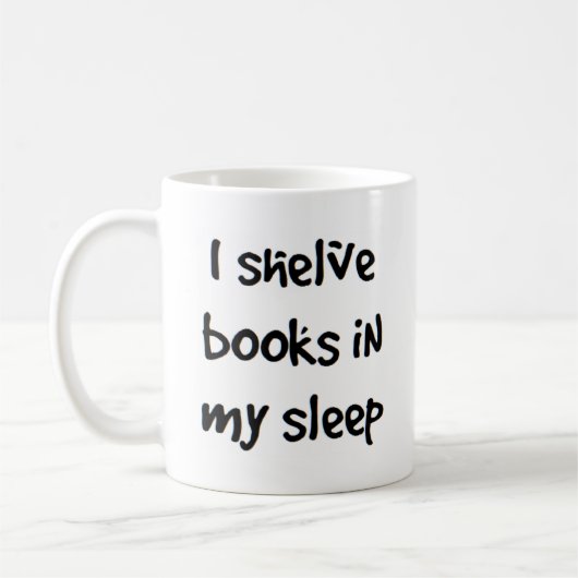 Bücher einsortieren kaffeetasse (Links)