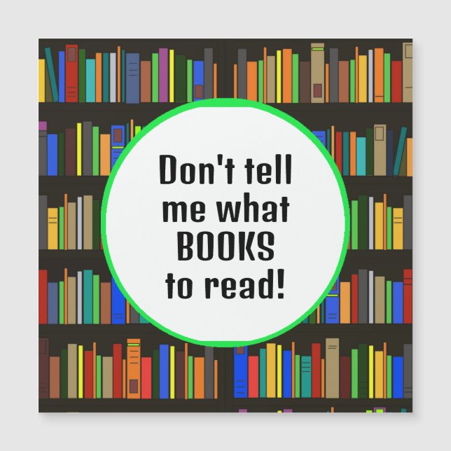 Bücher entwerfen Magnetkarte (Vorderseite)