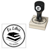 Bücher Ex Libris Custom Buchzeichen Personalisiert Gummistempel (Stempel)