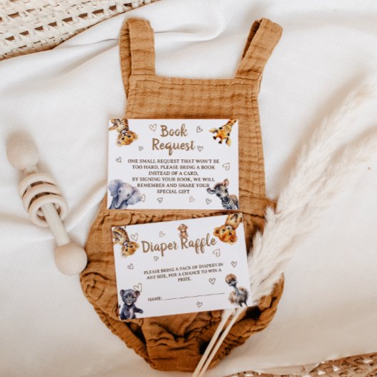 Bücher fordern moderne TierBaby-Dusche Begleitkarte