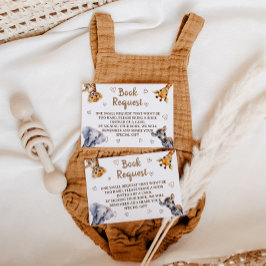 Bücher fordern moderne TierBaby-Dusche Begleitkarte