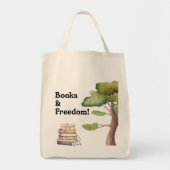 Bücher + Freiheit Reader Tote Tragetasche (Vorne)
