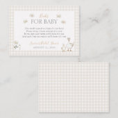 Bücher für Alberne Gänse Whimsical Beige Dusche Begleitkarte (Vorne/Hinten)