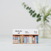 Bücher für alle Visitenkarten Visitenkarte (Stehend Vorderseite)