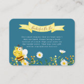 Bücher für Ba-Bee-Einladungskarte Begleitkarte (Vorderseite)