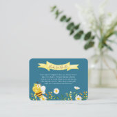 Bücher für Ba-Bee-Einladungskarte Begleitkarte (Stehend Vorderseite)