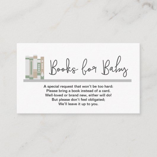 Bücher für Baby anstelle von Karten Geschlecht neu (Vorderseite)