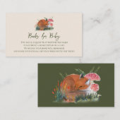Bücher für Baby Autumn Woodland Fox Begleitkarte (Vorne/Hinten)