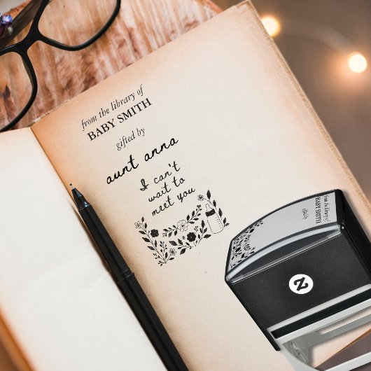 Bücher für Baby | Baby's First Library Keepake Permastempel