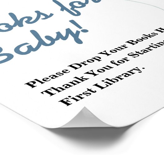 Bücher für Baby Balloon Eucalyptus Baby Shower SIG Poster (Ecke)