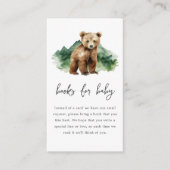 Bücher für Baby | Bear Cub Baby Dusche Begleitkarte (Vorderseite)