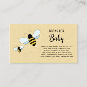 Bücher für Baby Bienen Baby Shower Karte