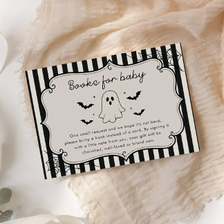 Bücher für Baby Black Gingham Geist Halloween Begleitkarte