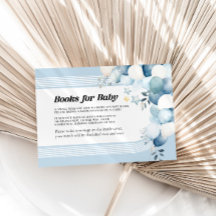 Bücher für Baby Blue Baby Duschkarte