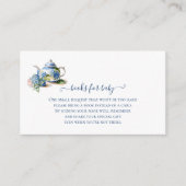 Bücher für Baby Blue Hydrangea Tee Party Begleitkarte (Vorderseite)