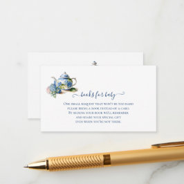 Bücher für Baby Blue Hydrangea Tee Party Begleitkarte