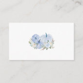 Bücher für Baby Blue Little Pumpkin Baby Dusche Begleitkarte (Rückseite)