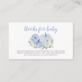 Bücher für Baby Blue Little Pumpkin Baby Dusche Begleitkarte (Vorderseite)