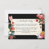 Bücher für Baby blühen Kinderduschkarte Einladung (Vorderseite)