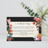 Bücher für Baby blühen Kinderduschkarte Einladung (Stehend Vorderseite)