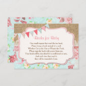 Bücher für Baby, Blumenbeutelbücher Einladung (Vorne/Hinten)