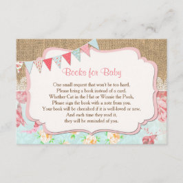 Bücher für Baby, Blumenbeutelbücher Einladung