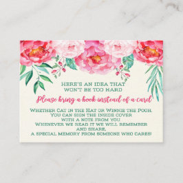 Bücher für Baby, Blumenkinderdusche, buchen Begleitkarte