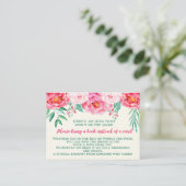 Bücher für Baby, Blumenkinderdusche, buchen Begleitkarte (Stehend Vorderseite)