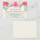 Bücher für Baby, Blumenkinderdusche, buchen Begleitkarte (Vorne/Hinten)