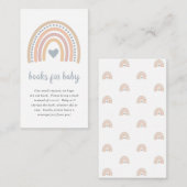 Bücher für Baby Boho Rainbow Niedlich Boy Baby Sho Begleitkarte (Vorne/Hinten)