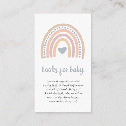 Bücher für Baby Boho Rainbow Niedlich Boy Baby Sho Begleitkarte (Vorderseite)