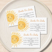 Bücher für Baby Boho Sunshine Sun Babydusche Begleitkarte