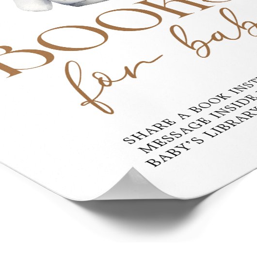 Bücher für Baby Boho Weihnachts-Weihnachtsdusche Poster (Ecke)