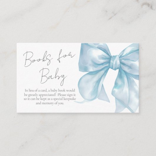 Bücher für Baby Bow Baby Showcard Begleitkarte (Vorderseite)
