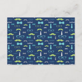 Bücher für Baby, Bow Krawatte Babydusche Begleitkarte (Rückseite)