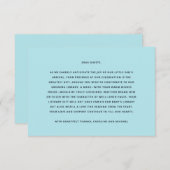 Bücher für Baby Boy Baby Dusche Begleitkarte (Vorne/Hinten)