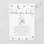 Bücher für Baby Boy Halloween Babydusche Begleitkarte (Vorderseite)