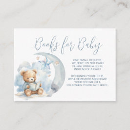 Bücher für Baby - Boy Teddy Bären lesen ein Buch Begleitkarte