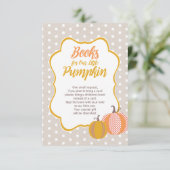 Bücher für Baby, Buchungsanfrage, Babydusche Begleitkarte (Stehend Vorderseite)