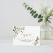 Bücher für Baby, Buchungsanfrage, Babydusche Boho Begleitkarte (Stehend Vorderseite)