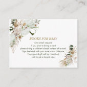 Bücher für Baby, Buchungsanfrage, Babydusche Boho Begleitkarte (Vorderseite)