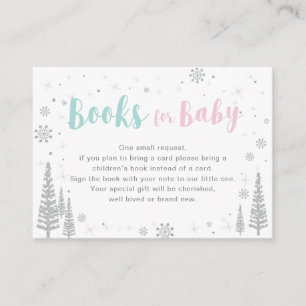 Bücher für Baby, Buchwunsch, Baby Shower Aktivität Begleitkarte