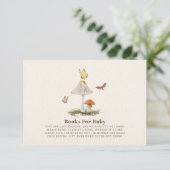 Bücher für Baby Butterfly Woodland Mushroom Einladung (Stehend Vorderseite)