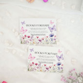 Bücher für Baby Card Butterfly Floral Mitteilungskarte