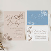 Bücher für Baby Card Daisy Blue Mitteilungskarte